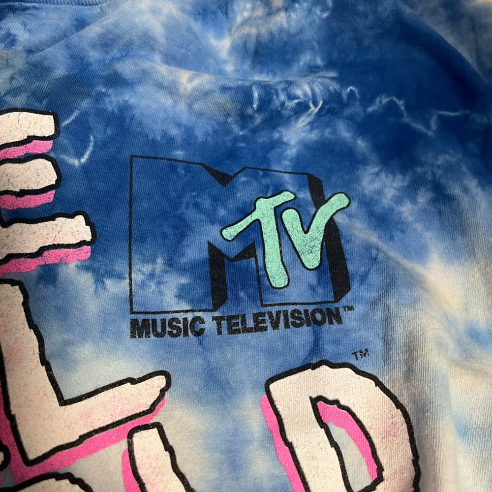 Blue Tie-Dye MTV Graphic Tee The real world 92 - Picture 3 of 4